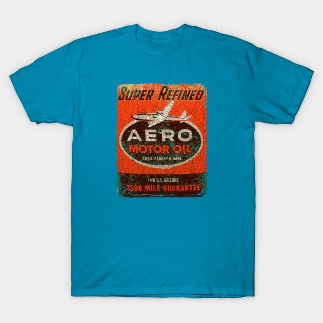 Aero Motor Oil T-Shirt by Midcenturydave